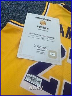 LeBron James Signed LA LAKERS Jersey With COA Authenticated