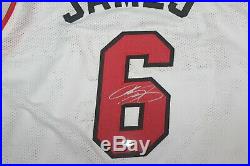 LeBron James of the Miami Heat signed autographed basketball jersey with COA