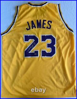 LeBron Raymone James Sr. King James Signed Autographed Lakers Jersey with COA