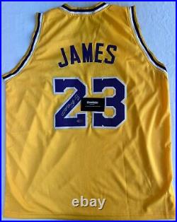 LeBron Raymone James Sr. King James Signed Autographed Lakers Jersey with COA