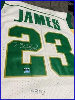 Lebron James Autograph high School jersey With COA RARE old Jersey
