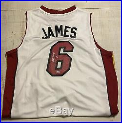 Lebron James Miami Heat Autographed Jersey With COA! GOAT