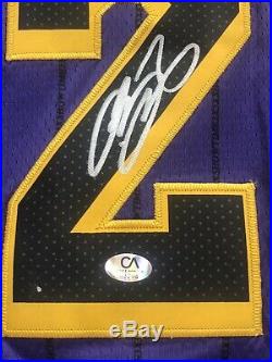 Lebron James Signed Autographed Nike Purple/Black Authentic Jersey with COA