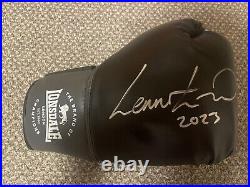 Lennox Lewis signed glove with COA