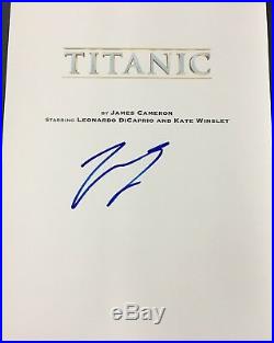 Leonardo Dicaprio Signed Autograph Rare Titanic Full Movie Script With Coa