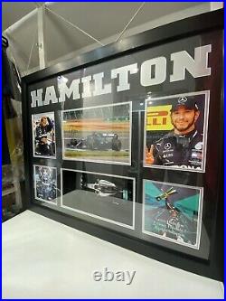 Lewis Hamilton Signed Display Light Up Frame With COA stunning item
