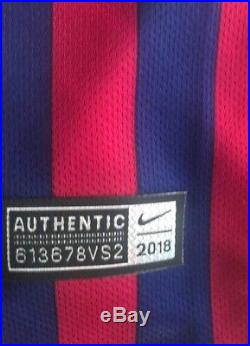 Lionel Messi Autographed Barcelona Nike Jersey With COA