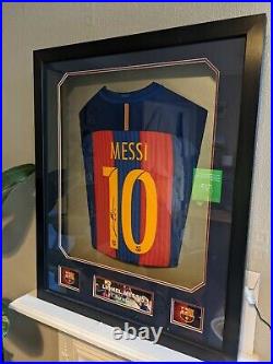 Lionel Messi Signed Autographed Barcelona Shirt with COA