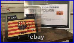 Lionel Messi Signed Barcelona Captains Armband With COA Messi Auto / Autograph