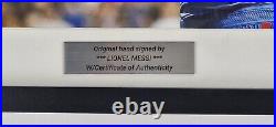 Lionel Messi autographed canvas Hand Signed FRAMED with COA