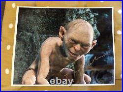 Lord Of The Rings 10x8 Signed Photograph With COA- Andy Serkis As Gollum