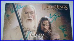 Lord of the Rings TheTwoTowers full cast signed autograph with COA 13/18