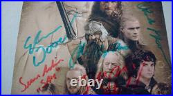 Lord of the Rings TheTwoTowers full cast signed autograph with COA 13/18