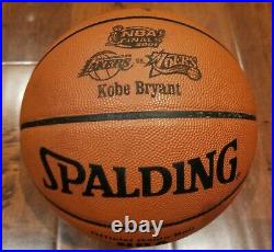 Los Angeles Lakers Kobe Bryant autographed official game basketball with Psa Coa
