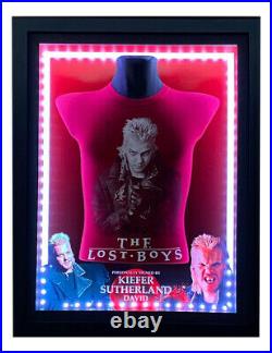 Lost Boys Framed LED Lit T-Shirt Signed by Kiefer Sutherland 100% With COA