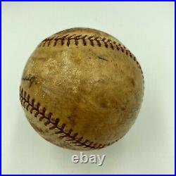 Lou Gehrig Sweet Spot Signed Autographed 1930's Baseball With JSA COA