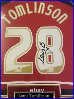 Louis Tomlinson One Direction Signed and Framed Doncaster Rovers Shirt with COA