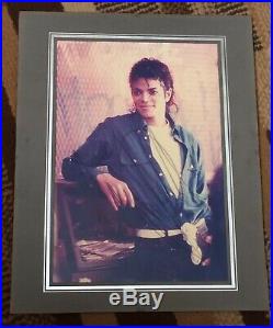 MICHAEL JACKSON SIGNED 8x10 PHOTO WITH COA from frasers auction, EARLY AUTOGRAPH