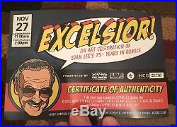 MONDO Stan Lee Autographed with COA Spiderman Anthony Petrie Poster Print HCG