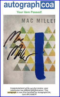 Mac Miller Signed Blue Slide Park CD Autographed 100% Authentic With Coa