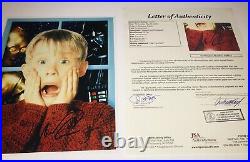 Macaulay Culkin Kevin Home Alone Hand Signed 8x10 Photo With Jsa Coa Loa
