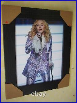 Madonna Hand Signed Photograph (8x10) Framed With CoA