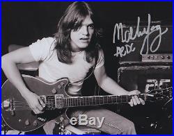 Malcolm Young AC/DC SILVER Autographed 8 x 10 Photo with COA