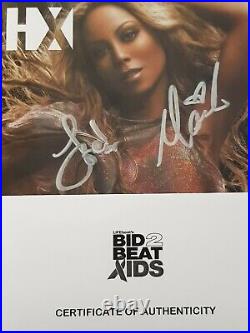 Mariah Carey Signed HX Magazine. Rare With COA