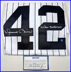 Mariano Rivera Autographed Jersey with ENTER SANDMAN Inscription & Steiner COA