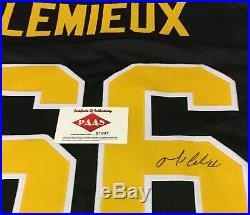 Mario Lemieux Autographed Signed Jersey with COA Pittsburgh Penguins