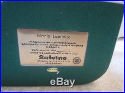 Mario Lemieux Limited Edition Hand-Signed Salvino Figurine, NIB with COA
