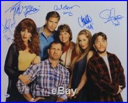 Married With Children Cast Signed Autographed 16x20 Photo 6 Sigs PSA/DNA COA