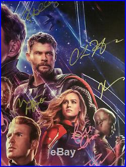 Marvel Avengers Endgame Cast Autographed 27x40 Poster With COA (25 Signatures)