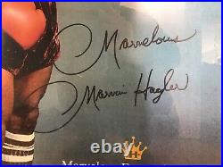 Marvin Hagler Signed Poster With Coa Also Signed By Marvin. Mint Condition