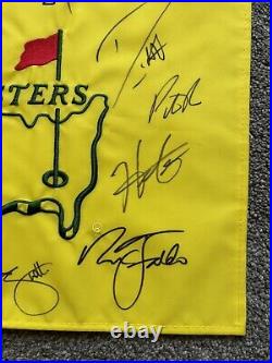 Masters Golf Flag Hand Signed By 15 Masters Champions with COA