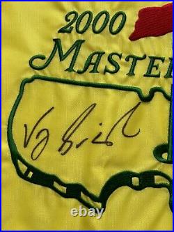 Masters Year 2000 Golf Flag Hand Signed By Winner Vijay Singh with COA