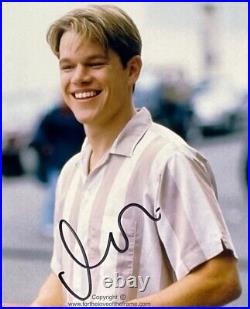 Matt Damon Signed Good Will Hunting Photo Framed With Proof &COA Movie Autograph
