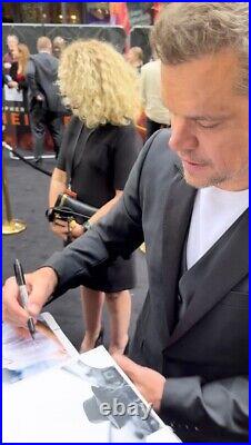 Matt Damon Signed Good Will Hunting Photo Framed With Proof &COA Movie Autograph