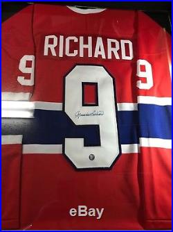 Maurice Richard Autographed Jersey with COA