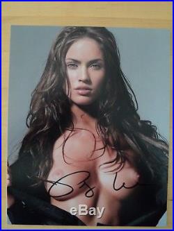 Megan Fox Nude Original Signed Autograph Photo 8 x 10 with COA