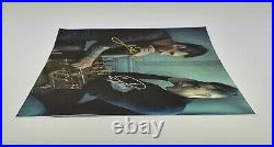 Messi Cristiano Ronaldo autographed canvas Hand Signed NOT FRAMED with COA