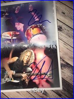 Metallica Signed 8.5x11 Autograph By All 4 Members Hot Rock Heavy-Metal With Coa