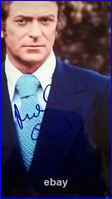 Michael Caine Signed 10 X 8 Photograph With Stanley Gibbons Coa