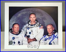 Michael Collins & Buzz Aldrin Signed Autographed Photo with COA Apollo 11 NASA