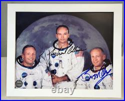 Michael Collins & Buzz Aldrin Signed Autographed Photo with COA Apollo 11 NASA