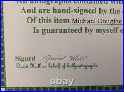 Michael Douglas Signed 10 x 8 photo Original with COA Fatal Attraction