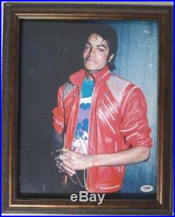Michael Jackson Autographed 16 x 12 PSA Certfied with COA