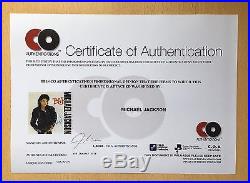 Michael Jackson BAD VINYL SLEEVE ALBUM Autographed SIGNED with COA