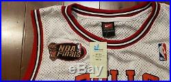 Michael Jordan 1997-98 Nba Finals Nike Home Authentic Jersey Autograph With Coa
