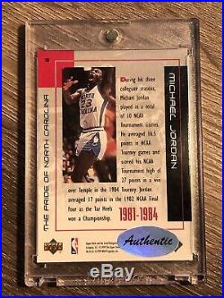Michael Jordan 1998 Upper Deck Autograph Card With COA